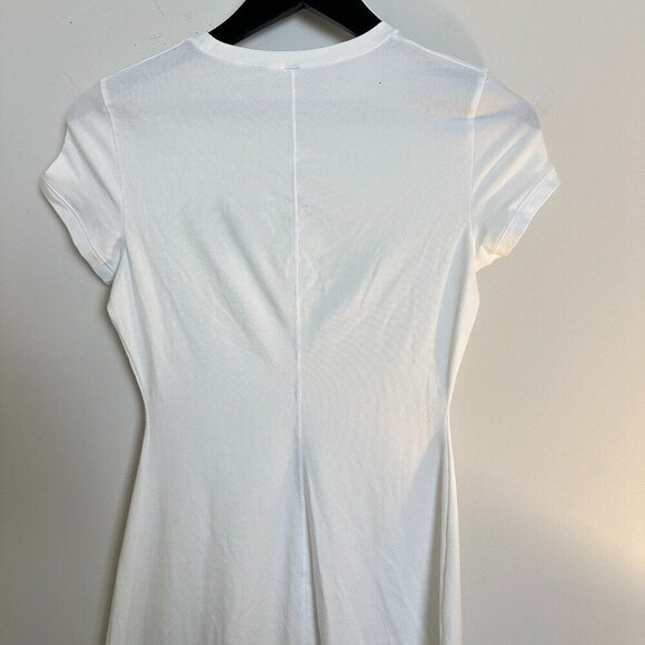 SKIMS Cotton Jersey Heart Mini Dress in White Size Medium - Picture 10 of 12